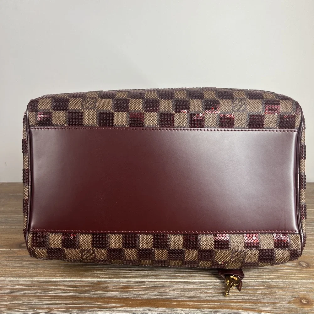 LOUIS VUITTON Damier Paillettes Speedy 30 Rouge limited edition - Picture 5 of 12